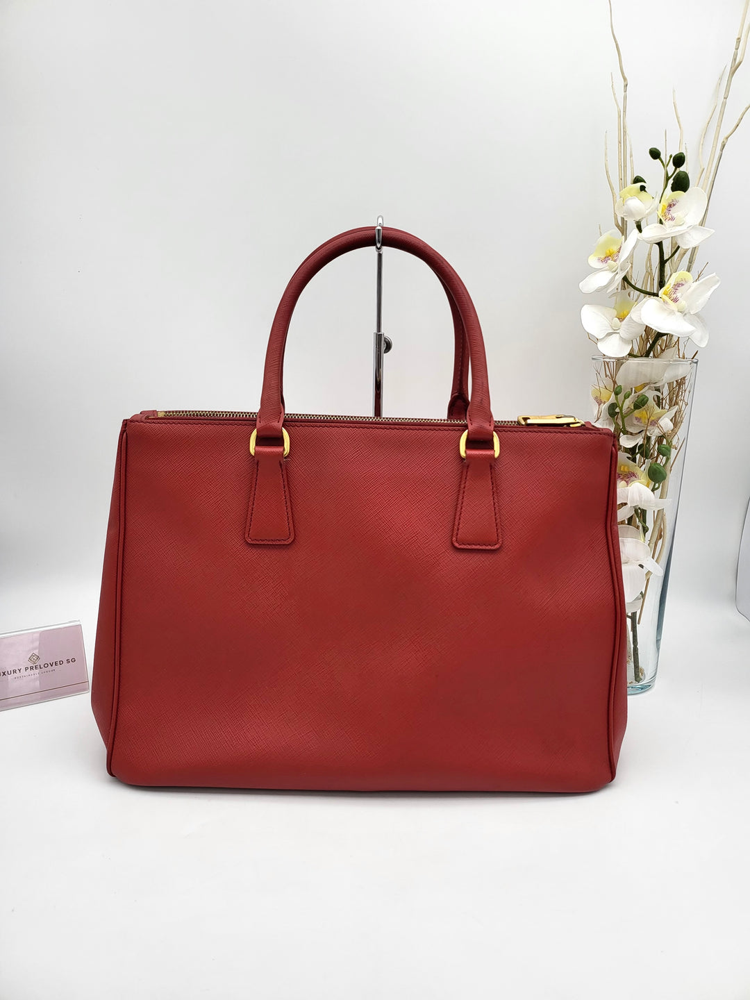 PRADA SAFFIANO DOUBLE ZIP