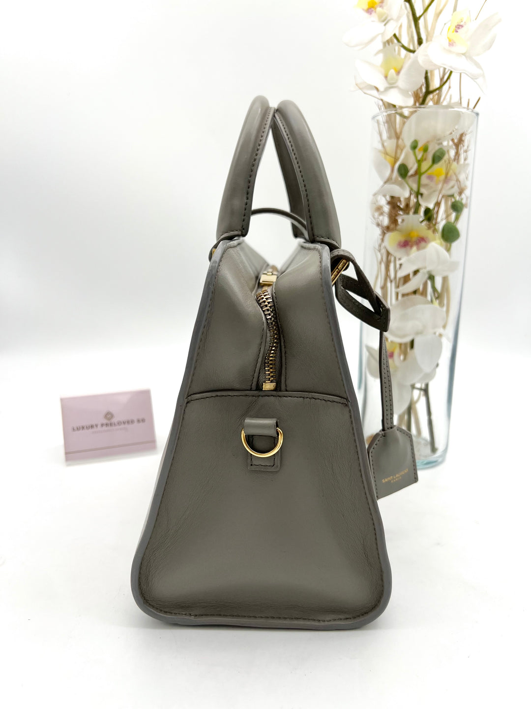 YVES SAINT LAURENT MONOGRAM CABAS BAG