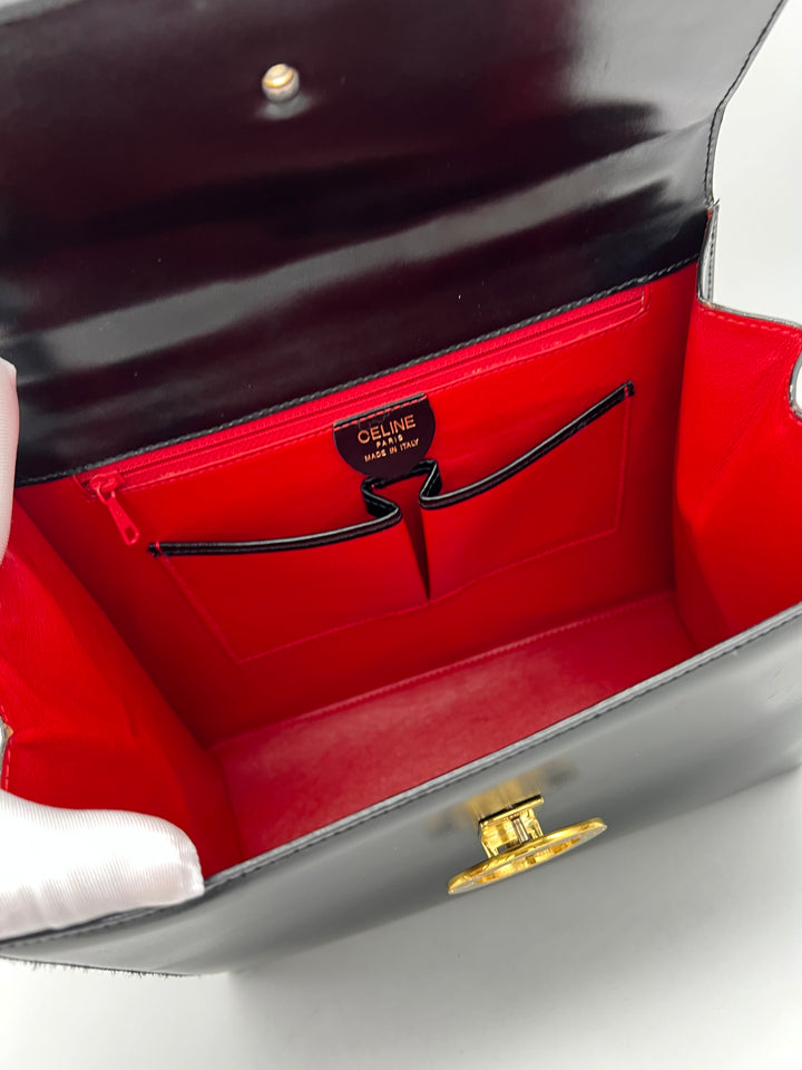 CELINE VINTAGE CALF LEATHER 2 WAY BAG