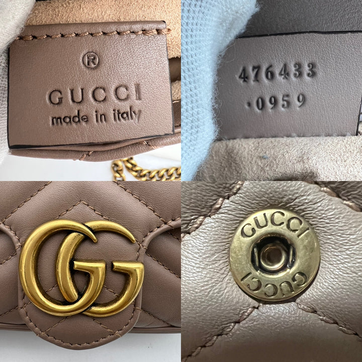 GUCCI GG MARMONT SUPER MINI METALASSE