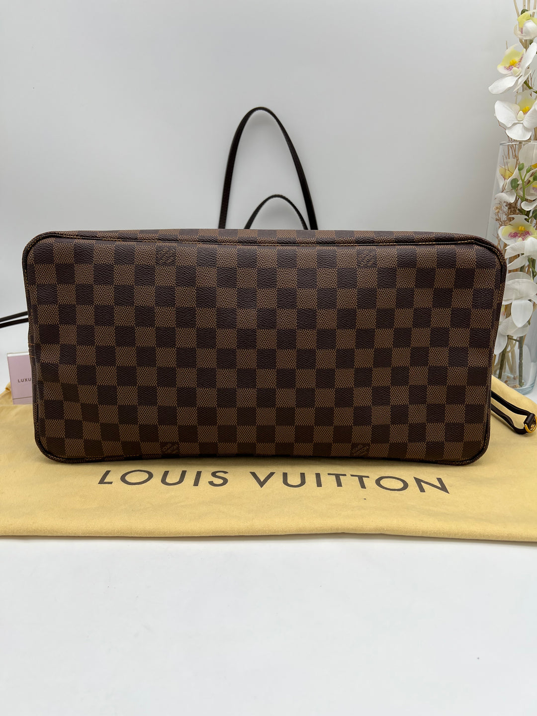 LOUIS VUITTON NEVERFULL GM DAMIER W/ POUCH