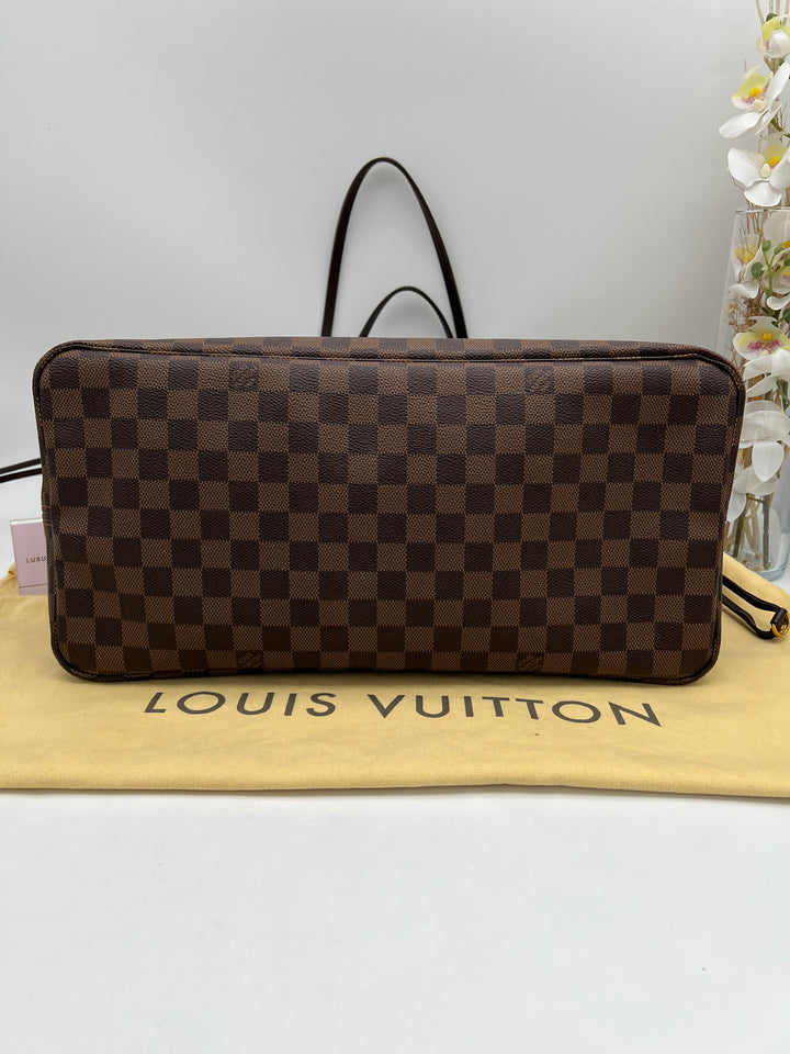 LOUIS VUITTON NEVERFULL GM DAMIER W/ POUCH