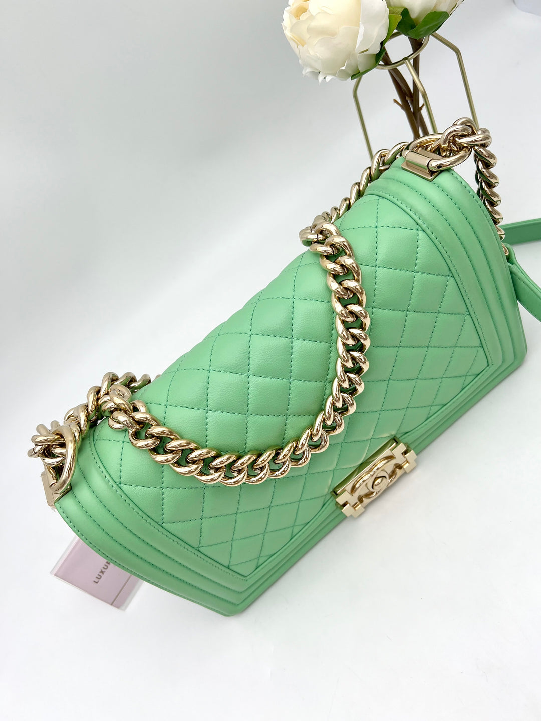 CHANEL LAMBSKIN OLD MEDIUM BOY