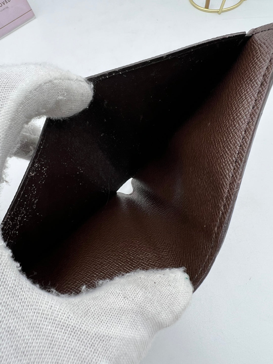 LOUIS VUITTON DAMIER TRI FOLD COMPACT