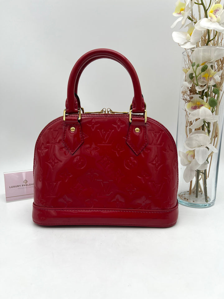 LOUIS VUITTON ALMA BB VERNIS