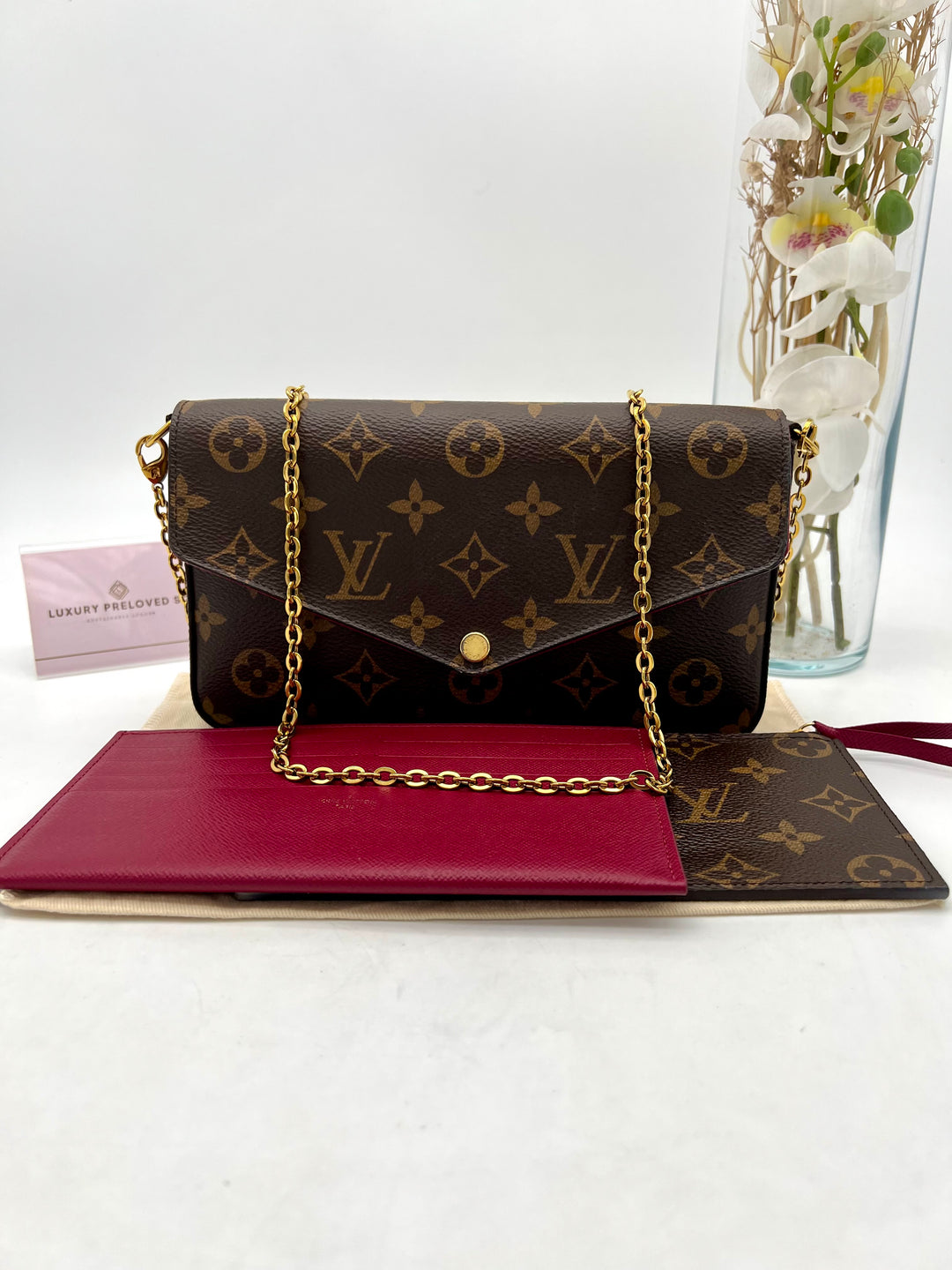 LOUIS VUITTON FELICIE DAMIER EBENE
