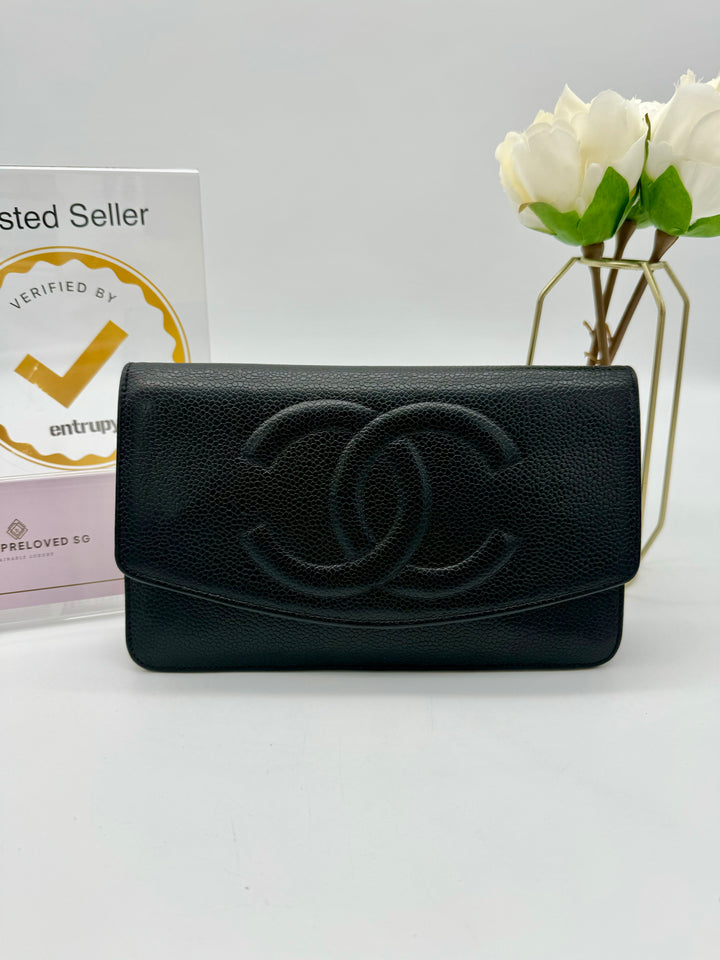 CHANEL CAVIAR TIMELESS CLUTCH