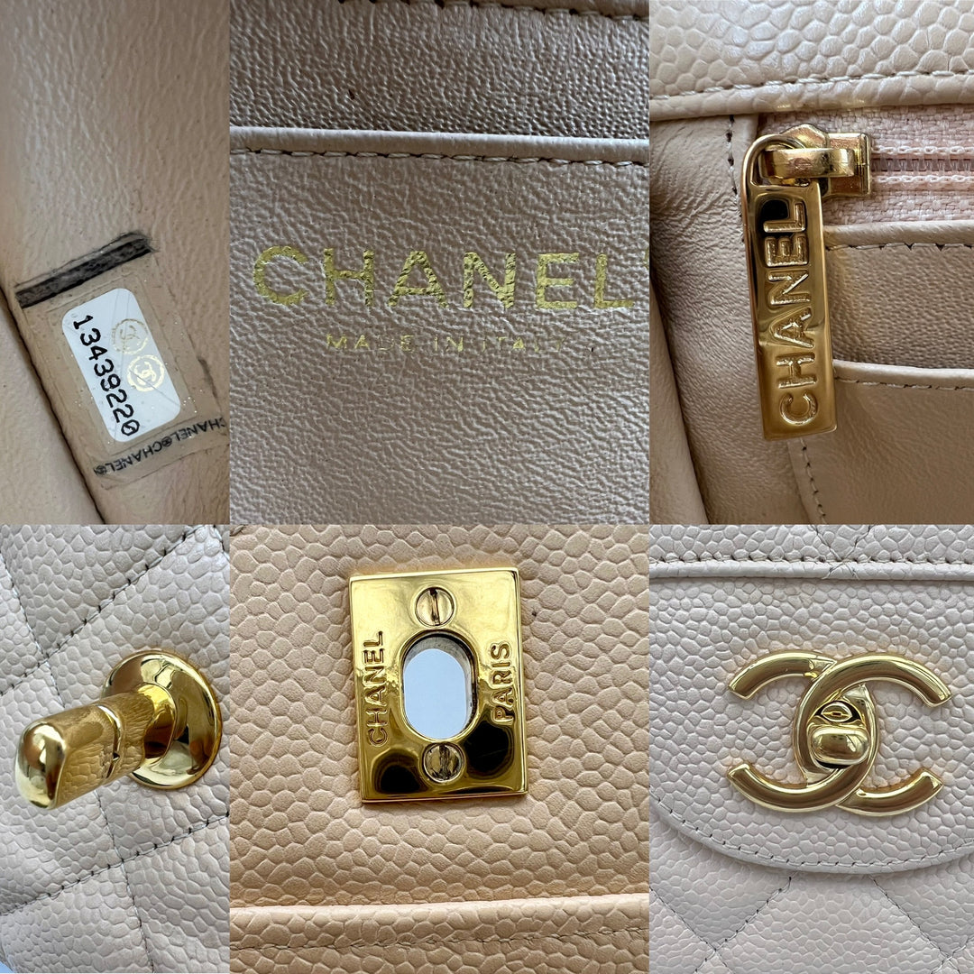 CHANEL CAVIAR SINGLE FLAP JUMBO