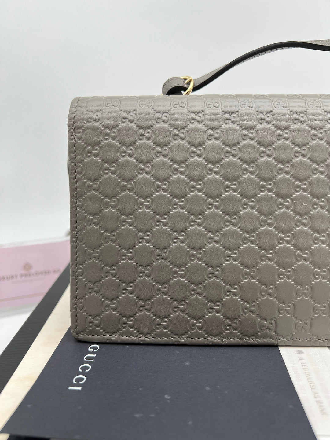 GUCCI GUCCISSIMA WALLET ON STRAP BAG