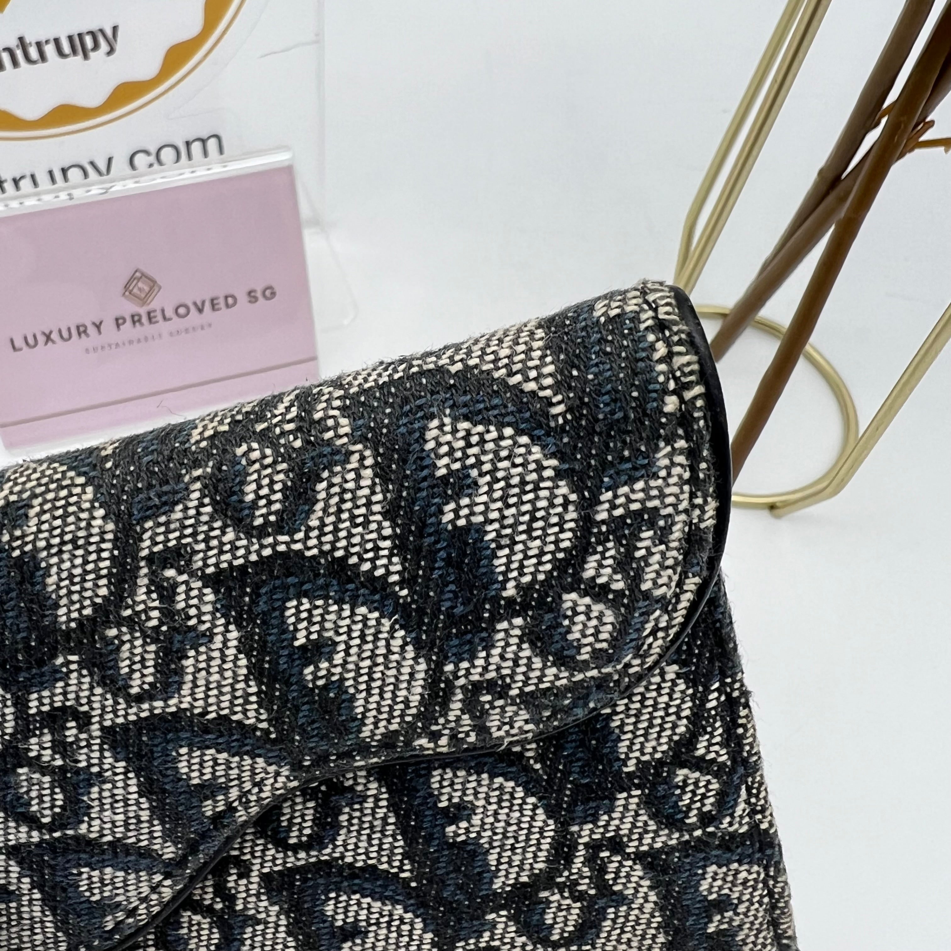 CHRISTIAN DIOR SADDLE WALLET – Luxury Preloved SG