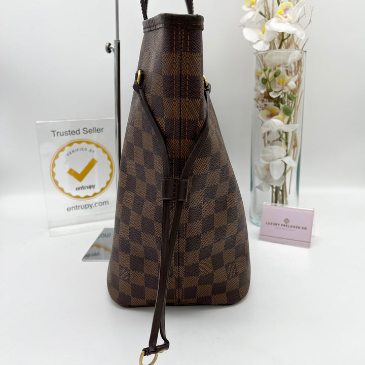 LOUIS VUITTON NEVERFULL MM DAMIER EBENE