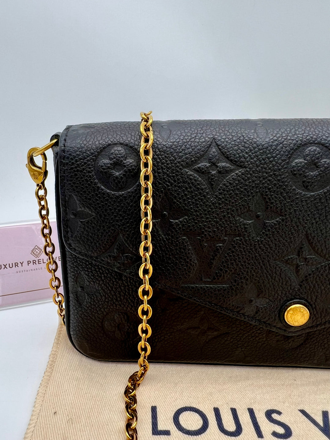 LOUIS VUITTON FELICIE EMPRIENTE LEATHER