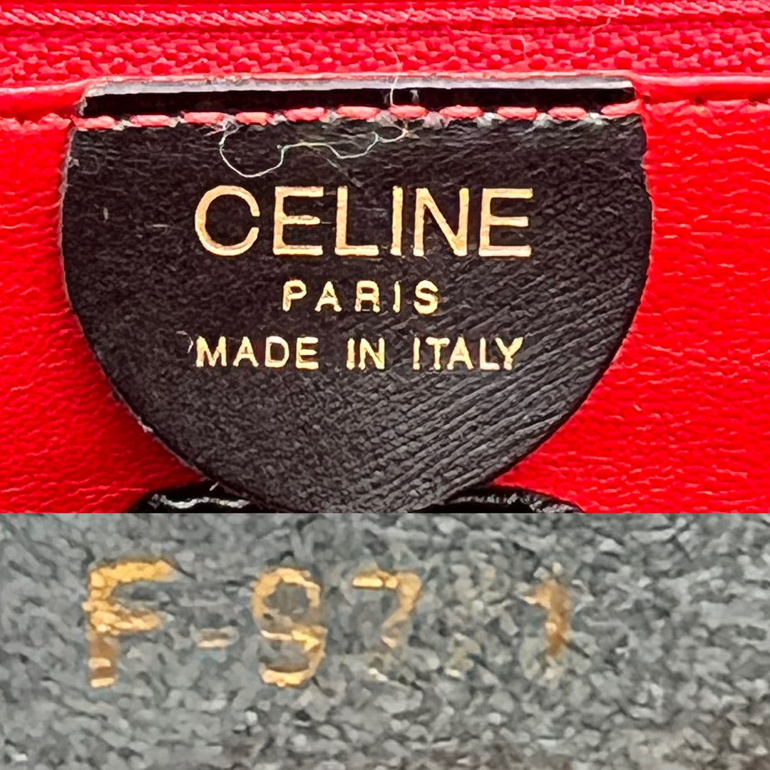 CELINE VINTAGE CALF LEATHER 2 WAY BAG
