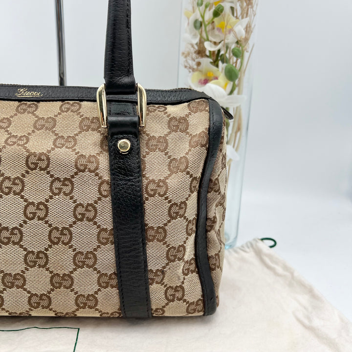 GUCCI BROWN GG CANVAS BOSTON