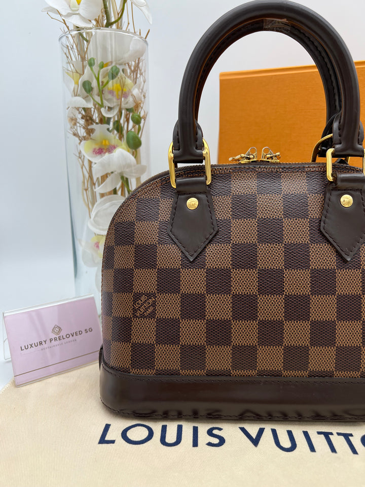 LOUIS VUITTON ALMA BB DAMIER EBENE