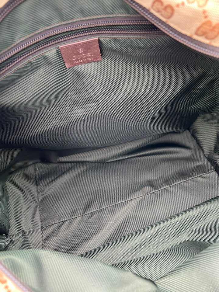 GUCCI OPHIDIA CANVAS TOTE BAG