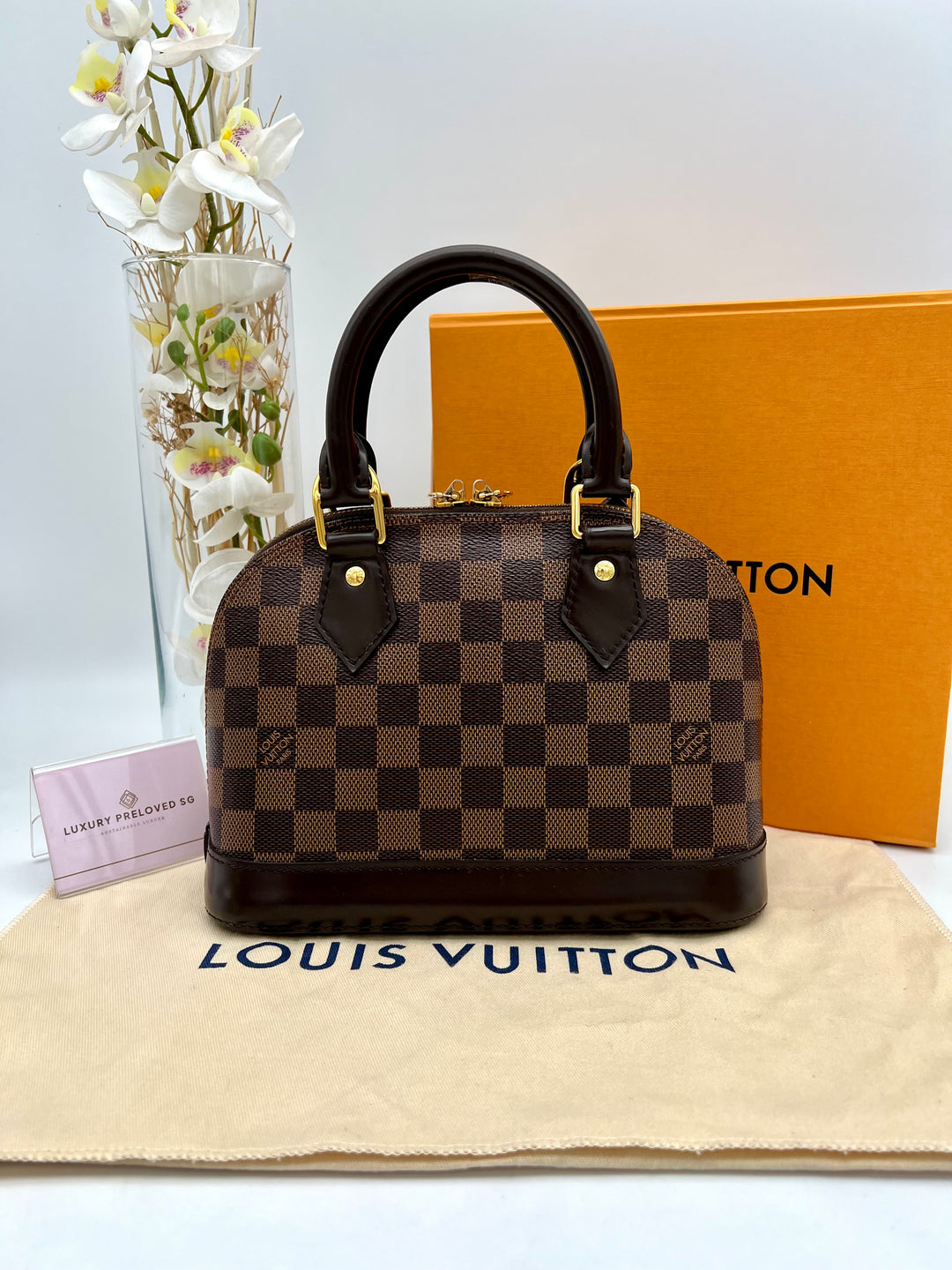 LOUIS VUITTON ALMA BB DAMIER EBENE