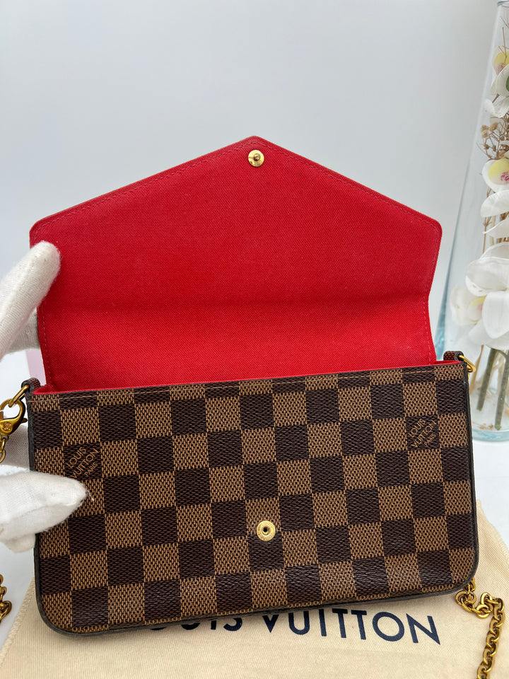 LOUIS VUITTON FELICIE DAMIER EBENE