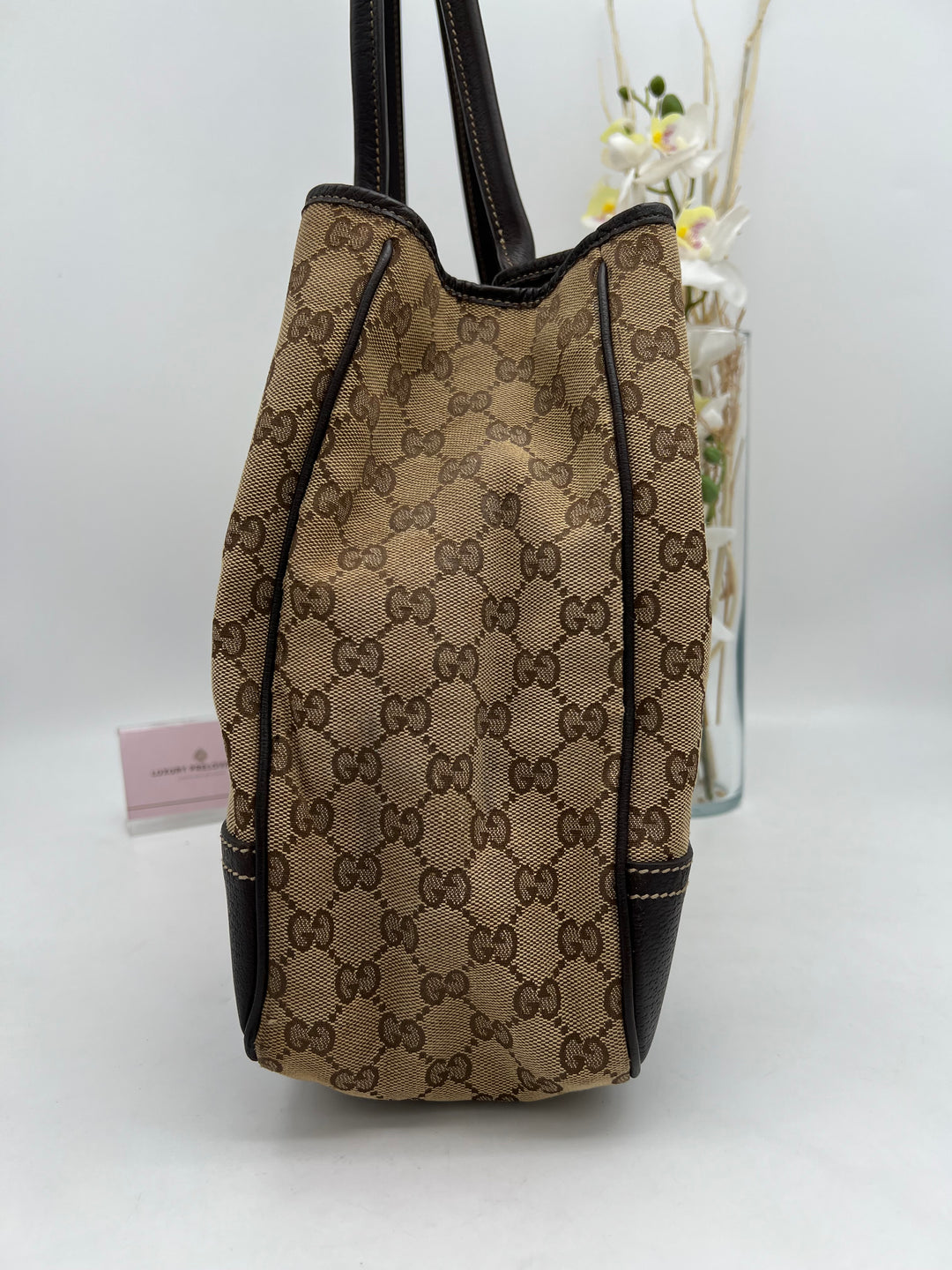 GUCCI GG MONOGRAM PRINCY TOTE BAG CANVAS