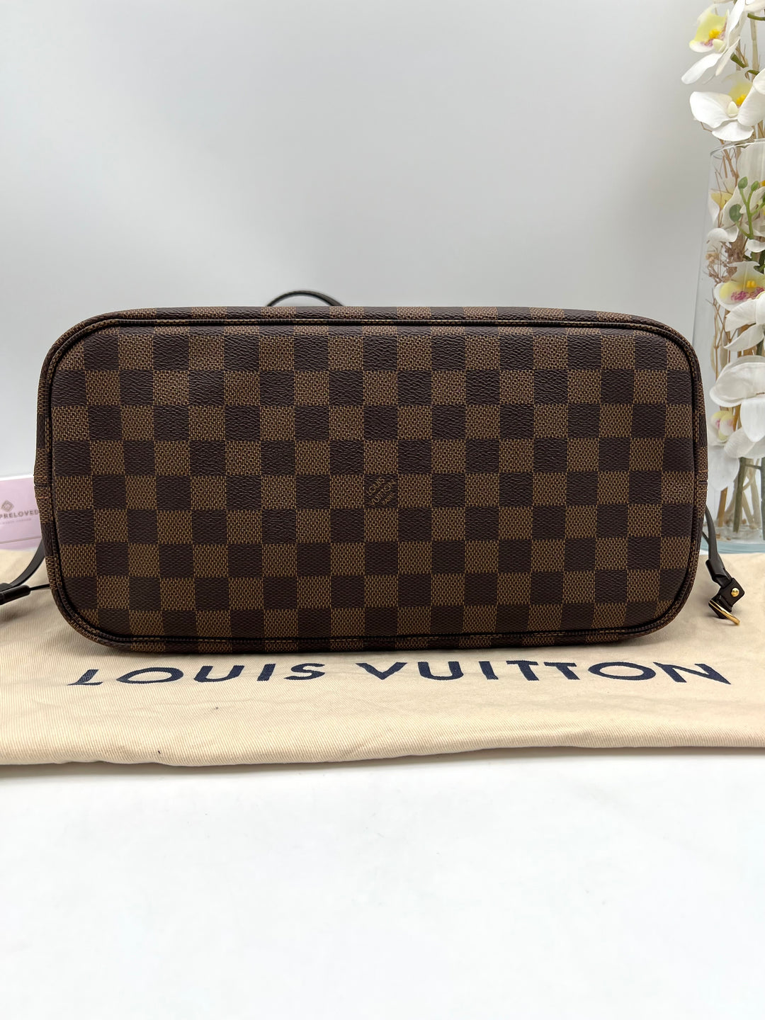 LOUIS VUITTON NEVERFULL MM DAMIER W/ POUCH (RFID)