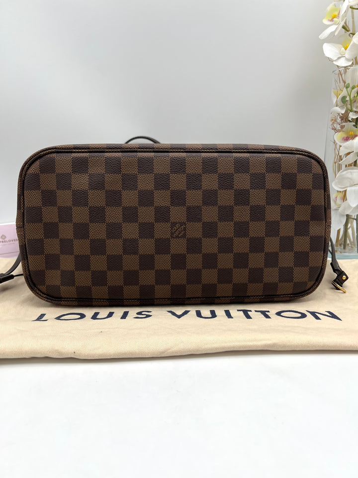 LOUIS VUITTON NEVERFULL MM DAMIER W/ POUCH (RFID)