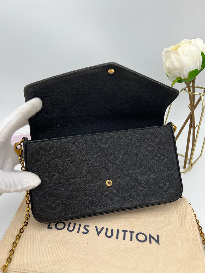 LOUIS VUITTON FELICIE EMPRIENTE LEATHER