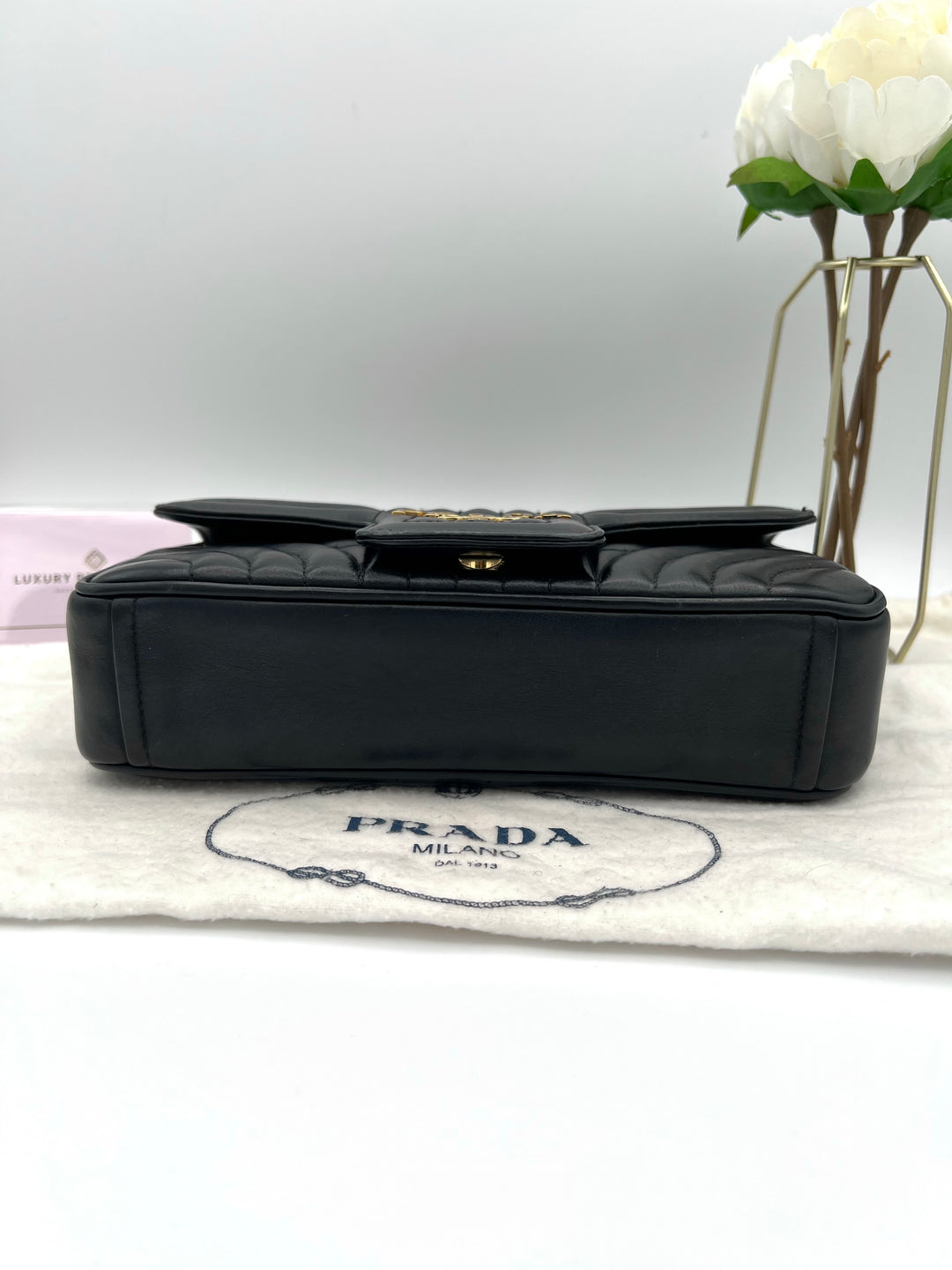 PRADA SAFFIANO DIAGRAMME SHOULDER BAG