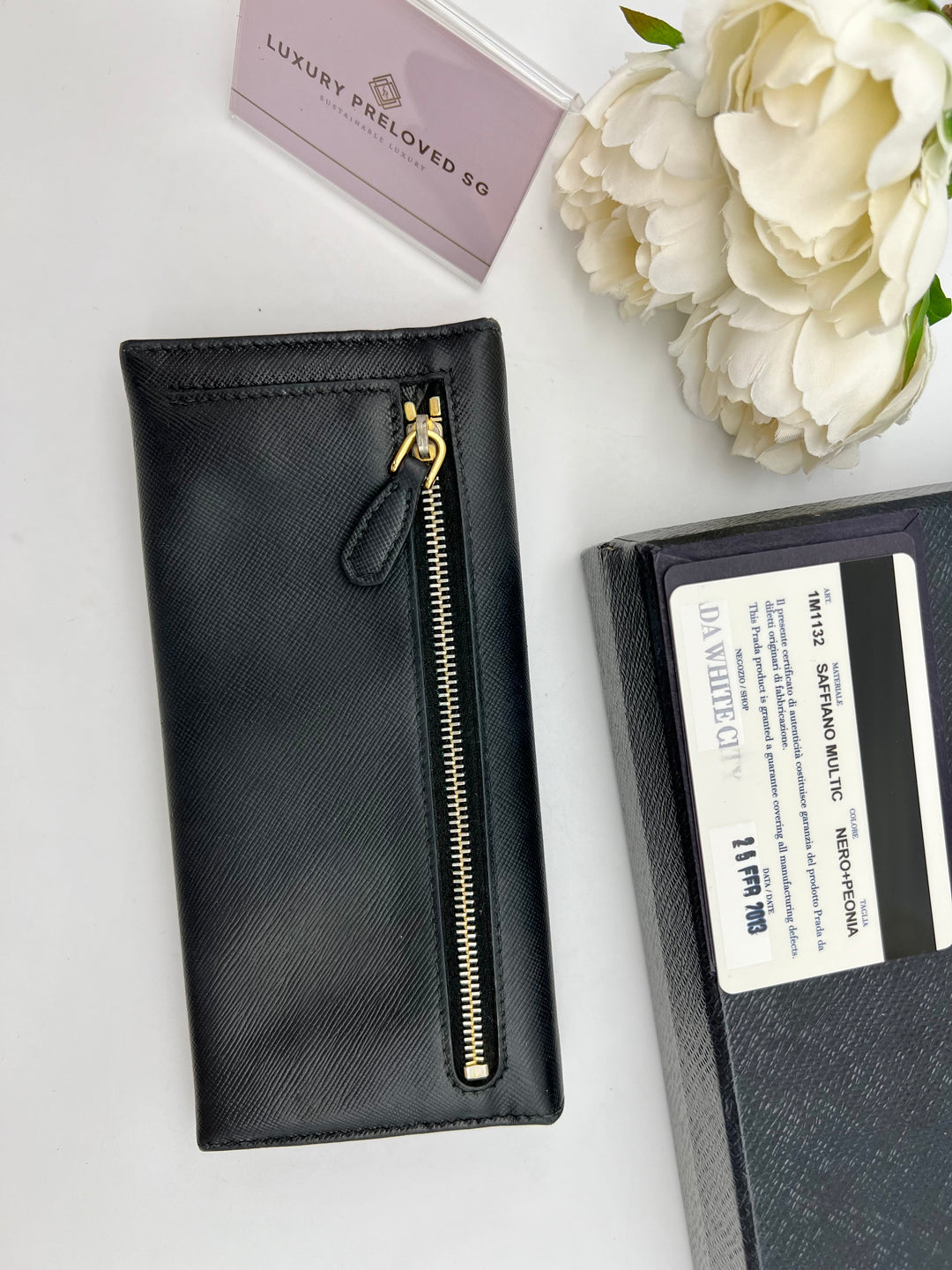 PRADA WALLET 2 TONED SAFFIANO LEATHER