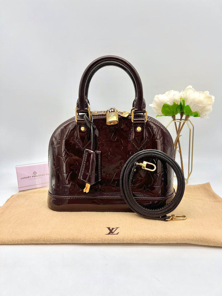 LOUIS VUITTON ALMA BB VERNIS