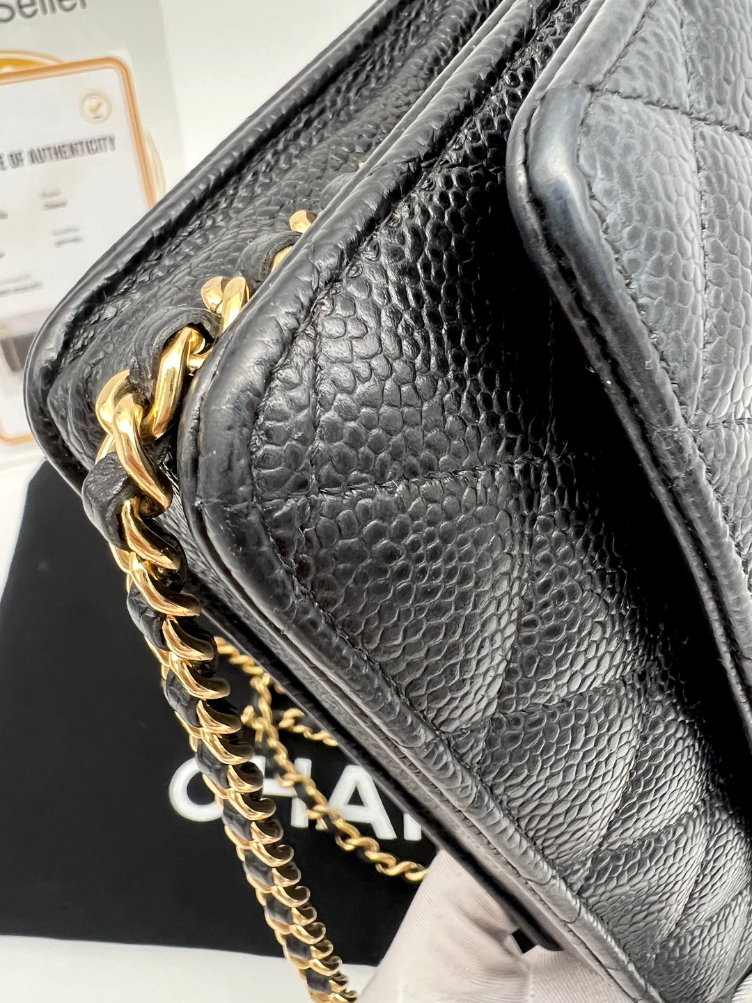CHANEL CAVIAR WALLET ON CHAIN
