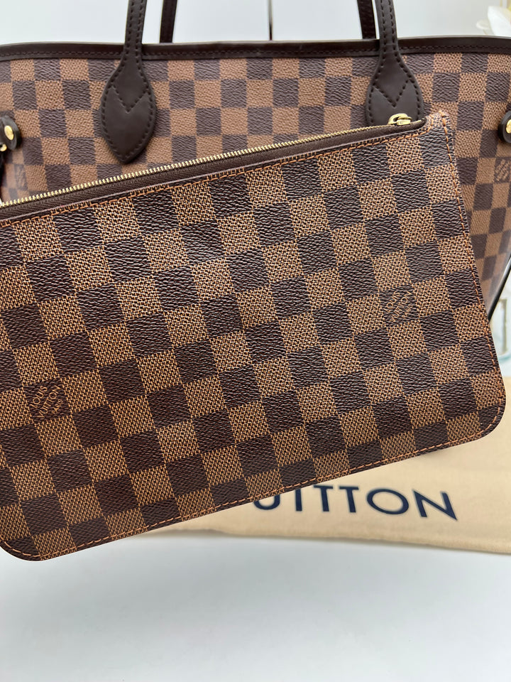 LOUIS VUITTON NEVERFULL MM DAMIER W/ POUCH (RFID)