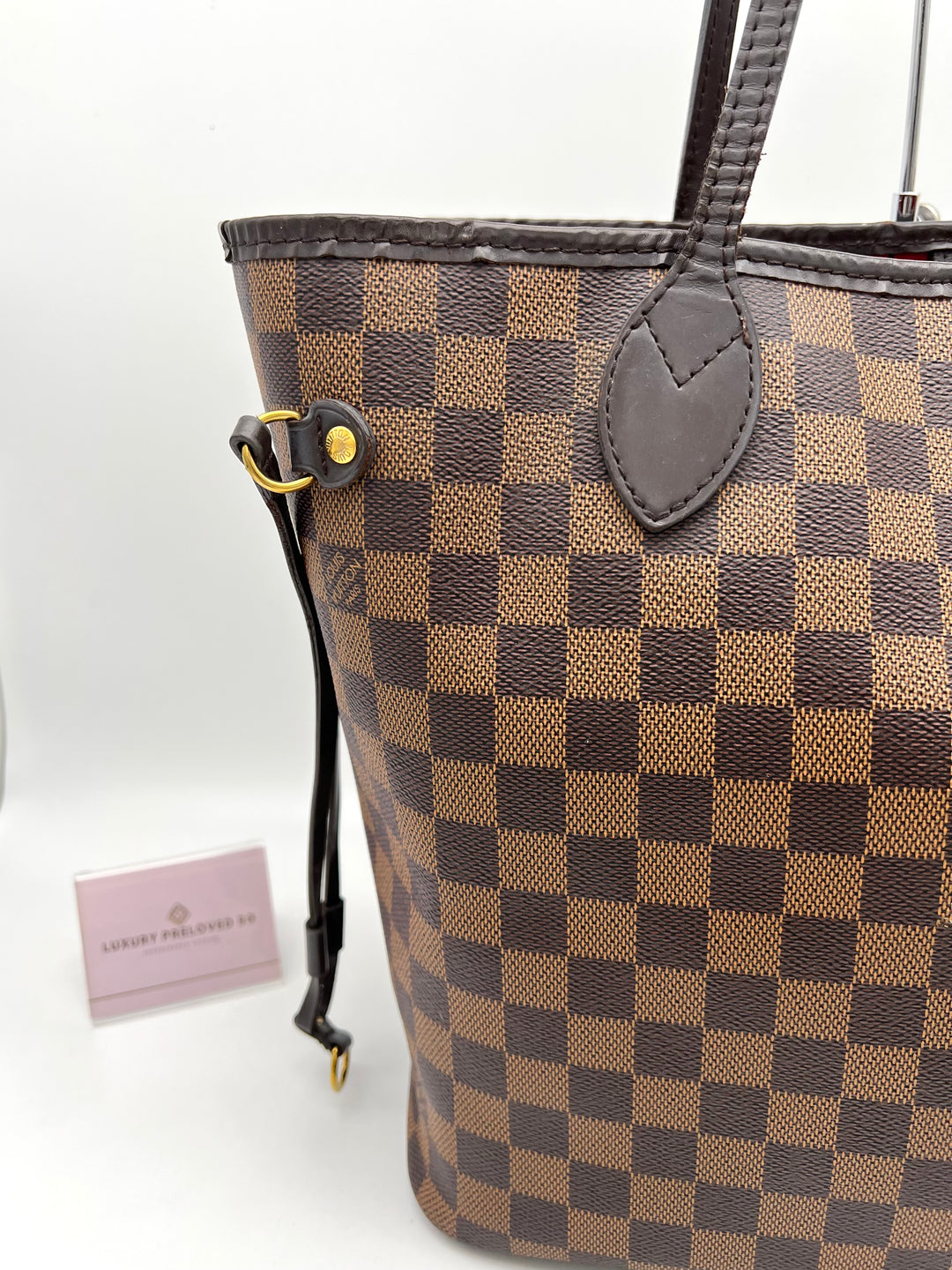 LOUIS VUITTON NEVERFULL MM DAMIER W/ POUCH