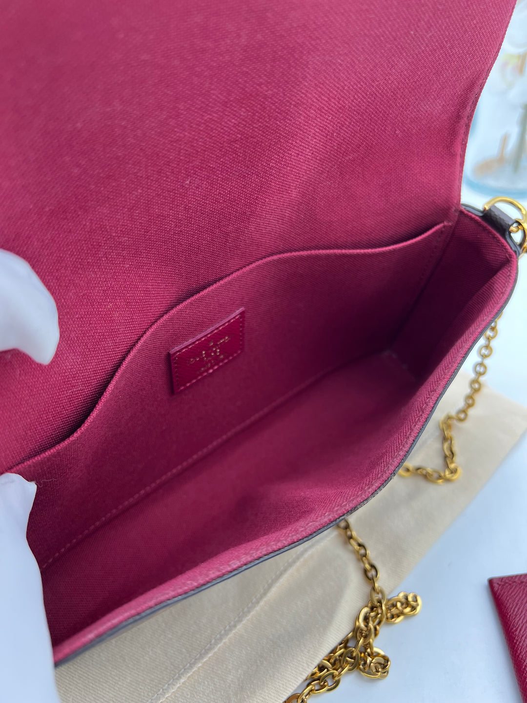 LOUIS VUITTON FELICIE DAMIER EBENE
