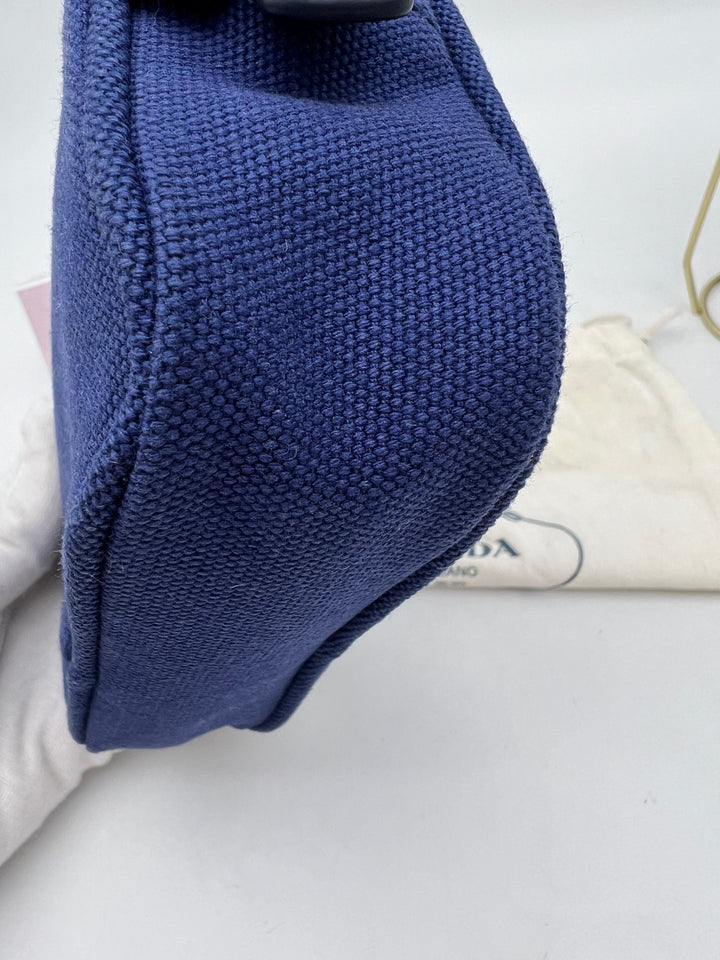 PRADA CANVAS SHOULDER BAG