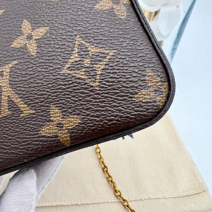 LOUIS VUITTON FELICIE MONOGRAM( RFID )