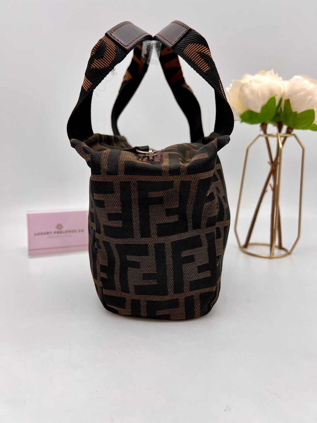 FENDI CANVAS SMAL HANDBAG