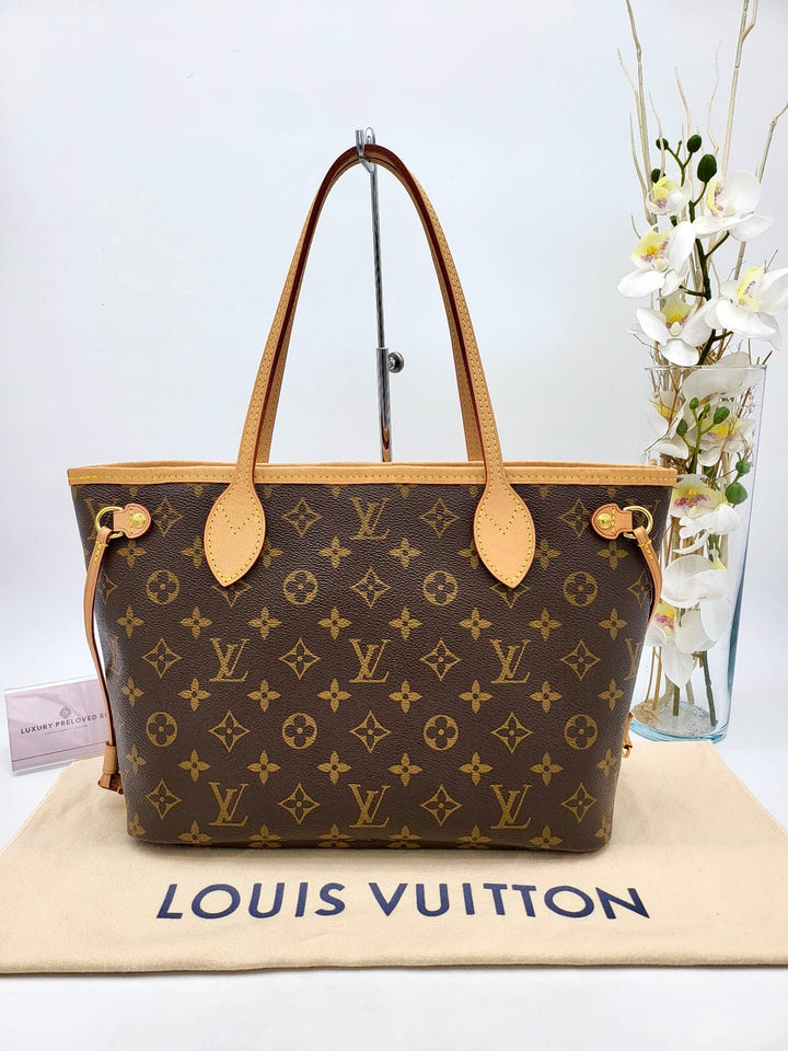 LOUIS VUITTON NEVERFULL PM MONOGRAM W/POUCH