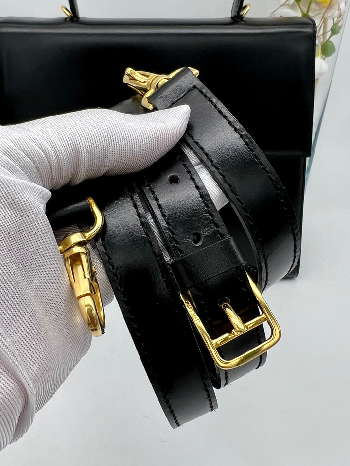 CELINE VINTAGE CALF LEATHER 2 WAY BAG