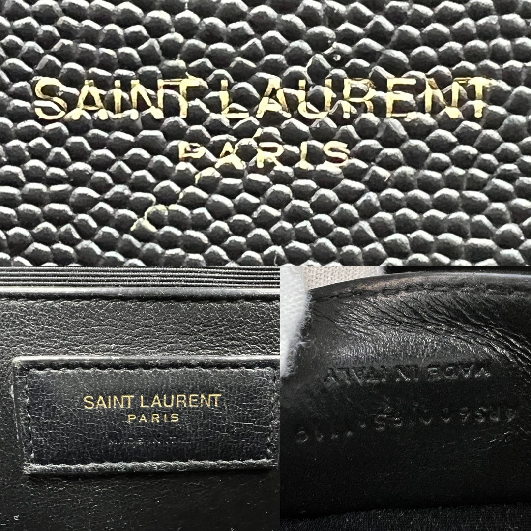 YVES SAINT LAURENT MEDIUM ENVELOPE LEATHER GHW
