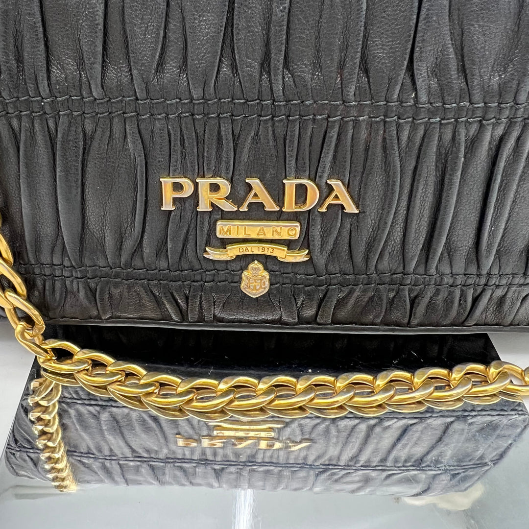 PRADA NAPPA WALLET ON CHAIN BAG