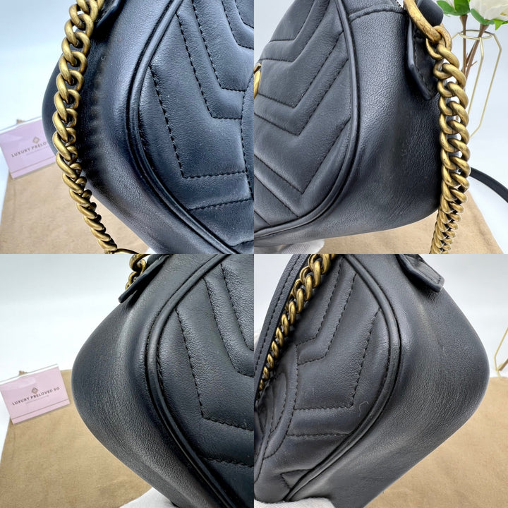 GUCCI GG MARMONT CAMERA CHAIN SHOULDER BAG