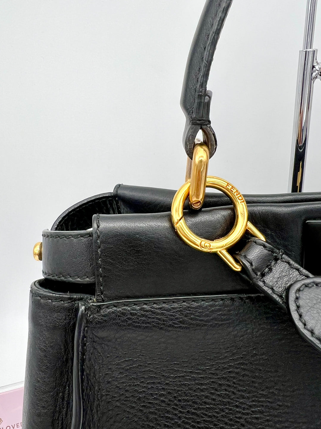 FENDI PEEKABOO SOFT LEATHER BLACK MEDIUM