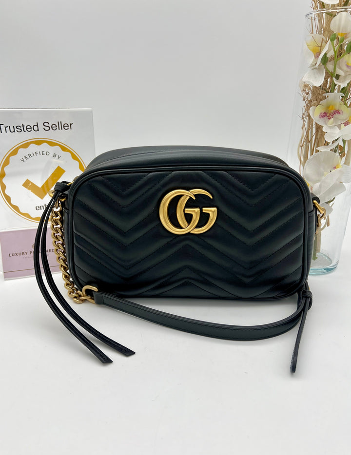GUCCI MARMONT CAMERA QUILTED SMALL