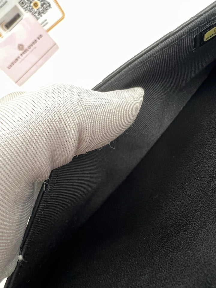 CHANEL LAMBSKIN WALLET ON CHAIN