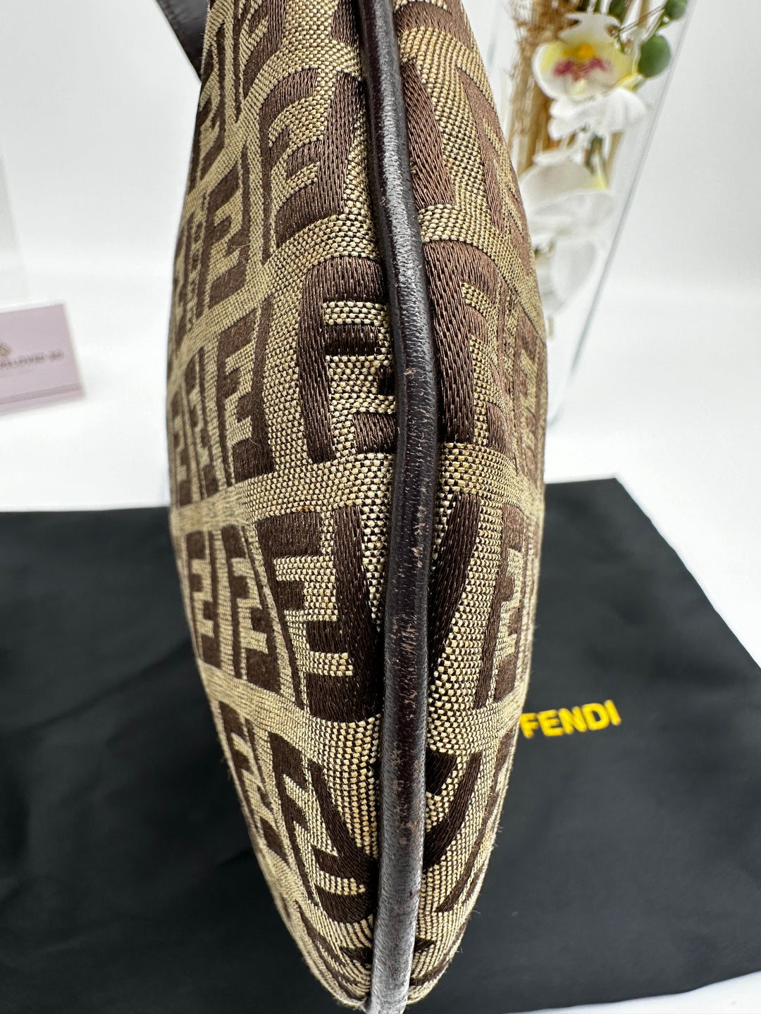 FENDI ZUCCA SADDLE BAG