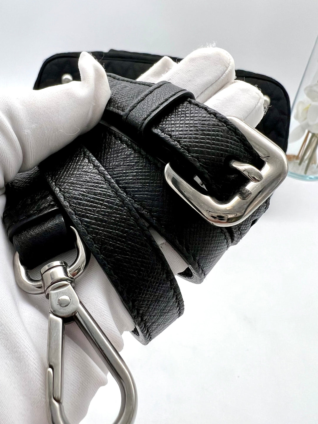 PRADA NYLON QUILTED CHAIN 2 WAY BAG