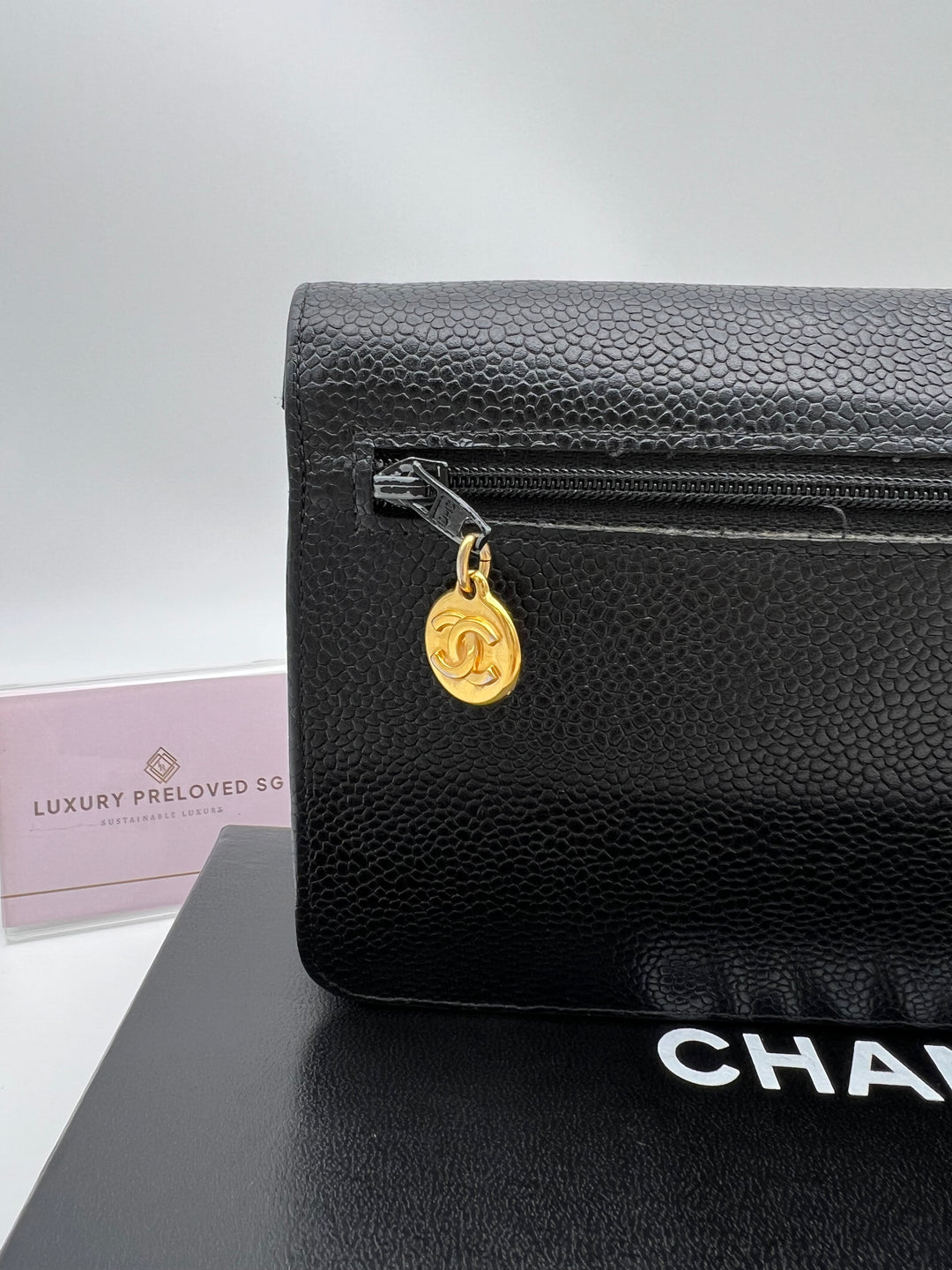 CHANEL CAVIAR TIMELESS CLUTCH