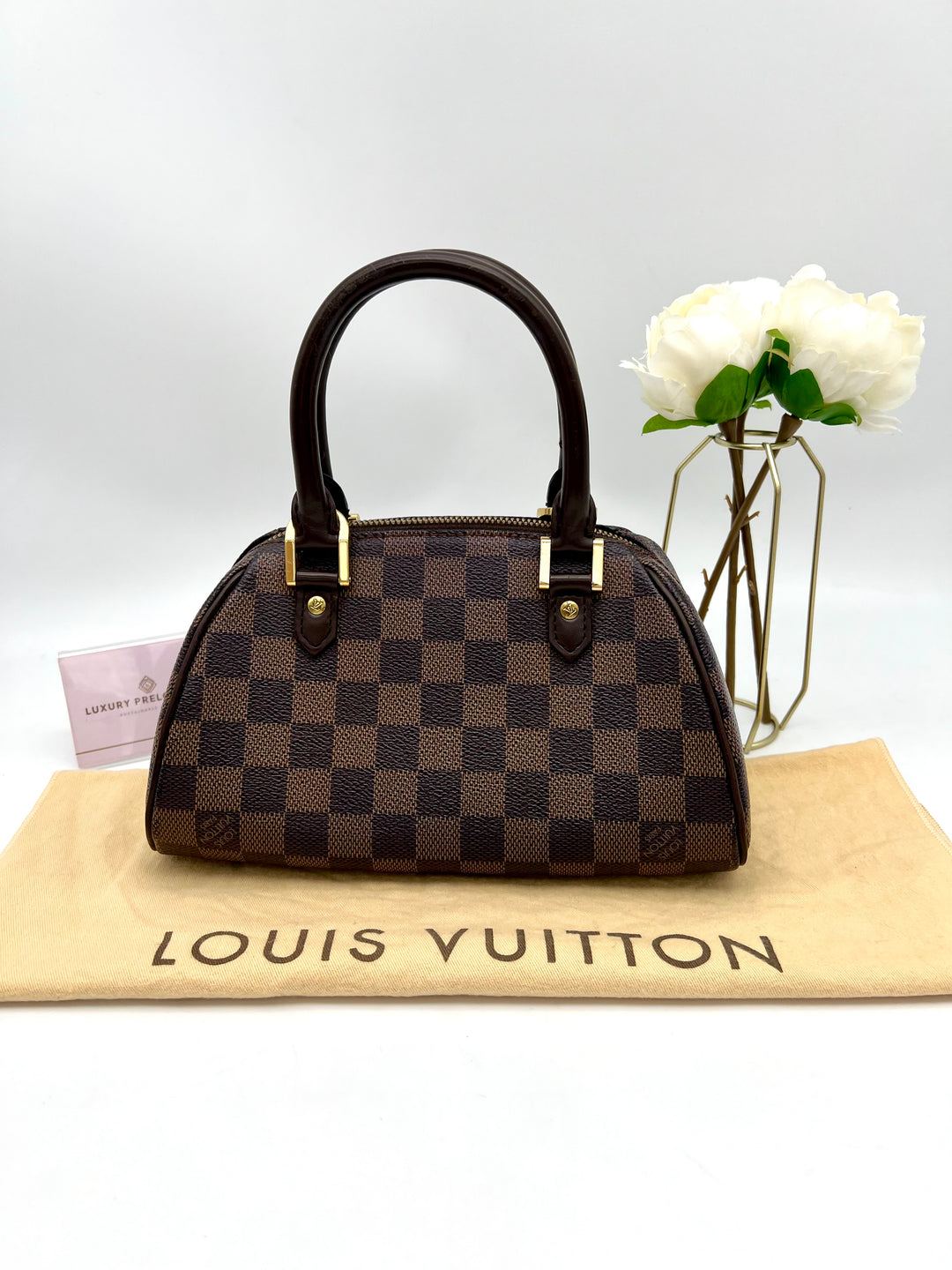 LOUIS VUITTON MINI RIBERA DAMIER EBENE