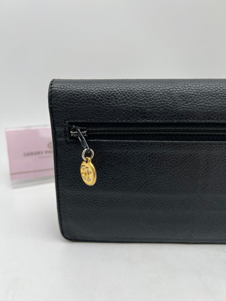 CHANEL LAMBSKIN TIMELESS CLUTCH