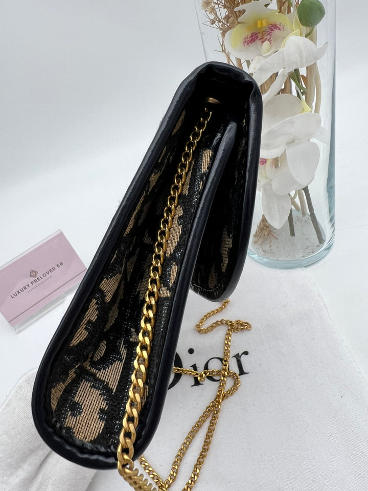 CHRISTIAN DIOR VINTAGE SHOULDER CHAIN BAG